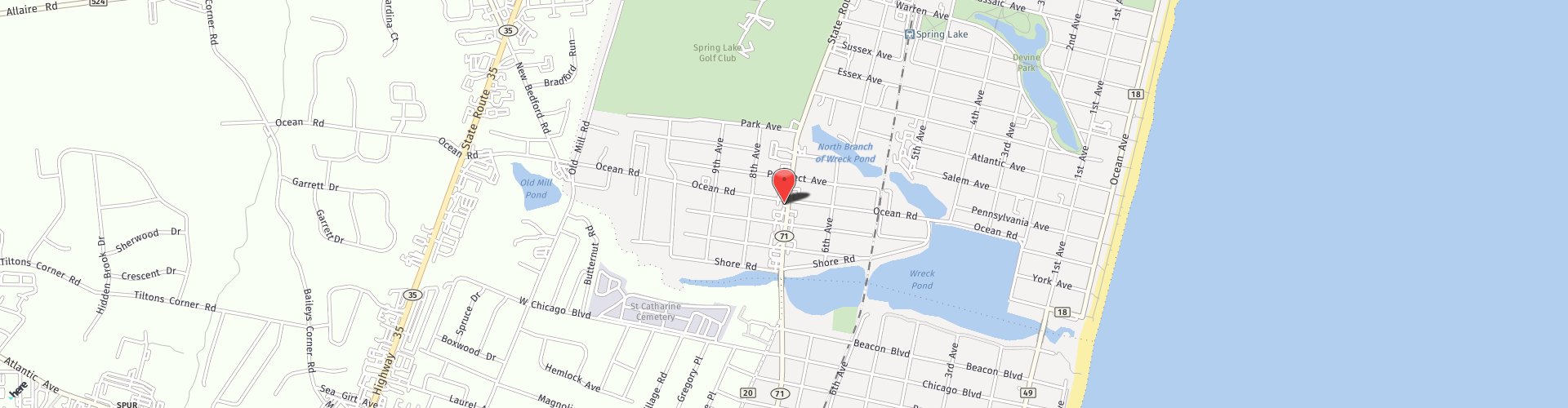 Location Map: 211 Highway 71 Spring Lake Heights, NJ 07762